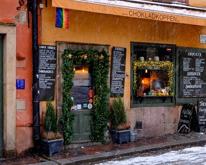 DSCF0026 Chokladkoppen, a cozy café in the old city of Stockholm.