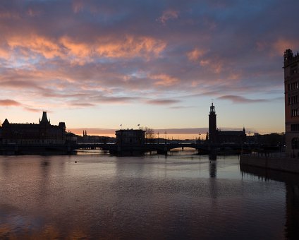 _DSC0081 Sunset in early afternoon in Stockholm.
