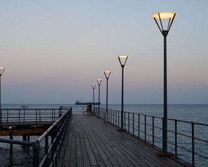 _DSC0147 By the seaside promenade in Limassol at dusk.