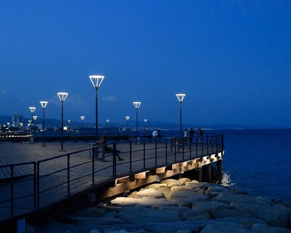 _DSC0187 By the seaside promenade in Limassol in the evening.