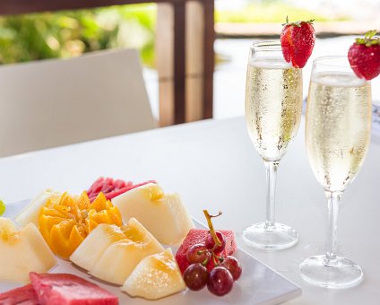 _DSC0189 Champagne breakfast at Koi of Capo Bay hotel.
