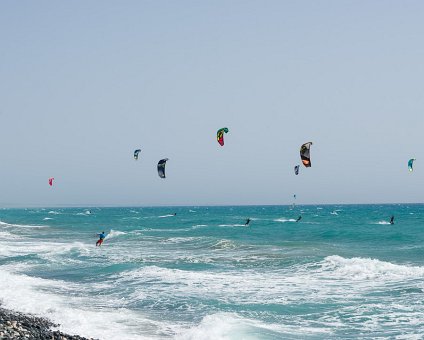 _DSC3607 Paragliders at Kourion beach.