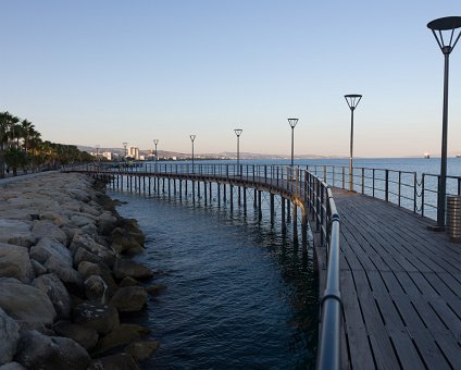 _DSC4162 At Limassol seaside promenade at sunset.