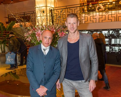 _DSC7794 Markos and Andreas at the lobby of Haymarket by Scandic.