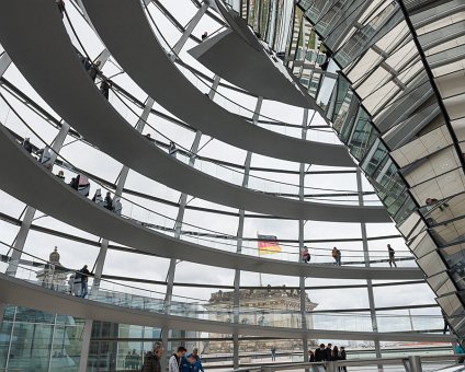 _DSC8009 In the glass dome of the Reichstag building in Berlin.