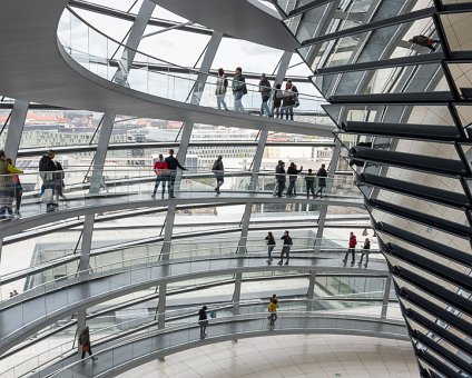 _DSC8022 In the glass dome of the Reichstag building in Berlin.