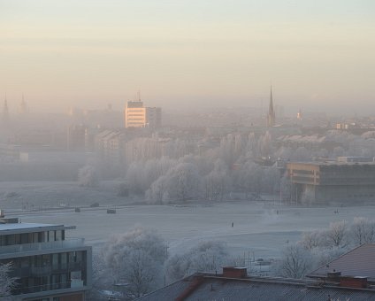 _DSC1520 View at Gärdet on a cold and foggy day in January.