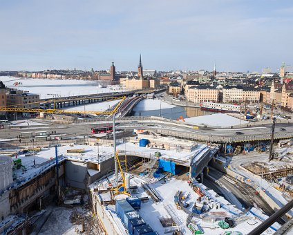 _DSC1756 View of Stockholm and the construction works at Slussen.