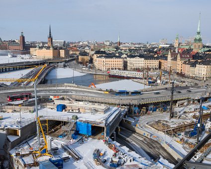 _DSC1761 View of Stockholm and the construction works at Slussen.