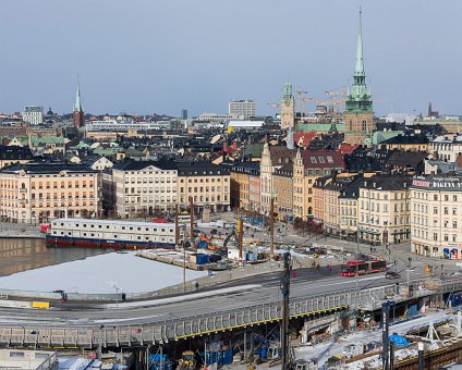 _DSC1768 View of Stockholm from the construction site at Slussen on a sunny day in February.