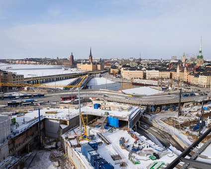 _DSC1773 View of Stockholm and the construction works at Slussen.