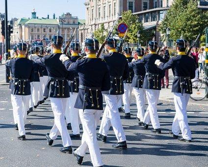 _DSC2068 Royal Guards marching in the city.