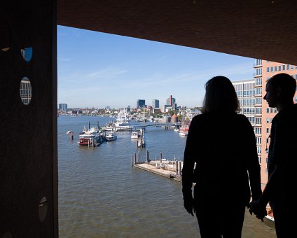 _DSC2731 Gazing out on Hamburg from the Elbphilharmonie.