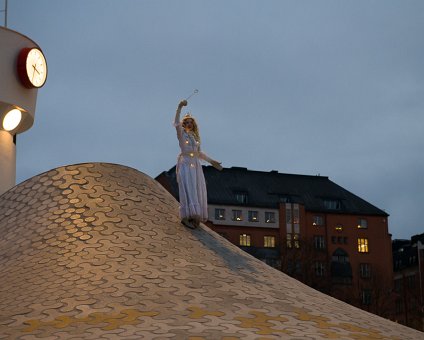 _DSC4147 Fairy on the roof of Amos Rex art museum at Kamppi square in Helsinki.
