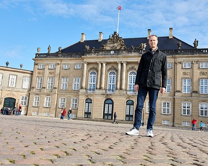 _DSC1031 Arto at Amalienborg Royal Palace in Copenhagen.
