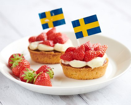 _DSC5626 Sweden's National Day. Celebrating with strawberry tarts.