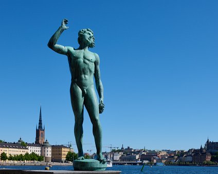 _DSC5710 Statue at Stockholm City Hall.