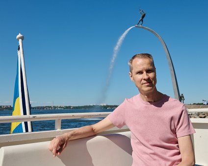 _DSC5795 Arto on a boat trip on midsummer eve.