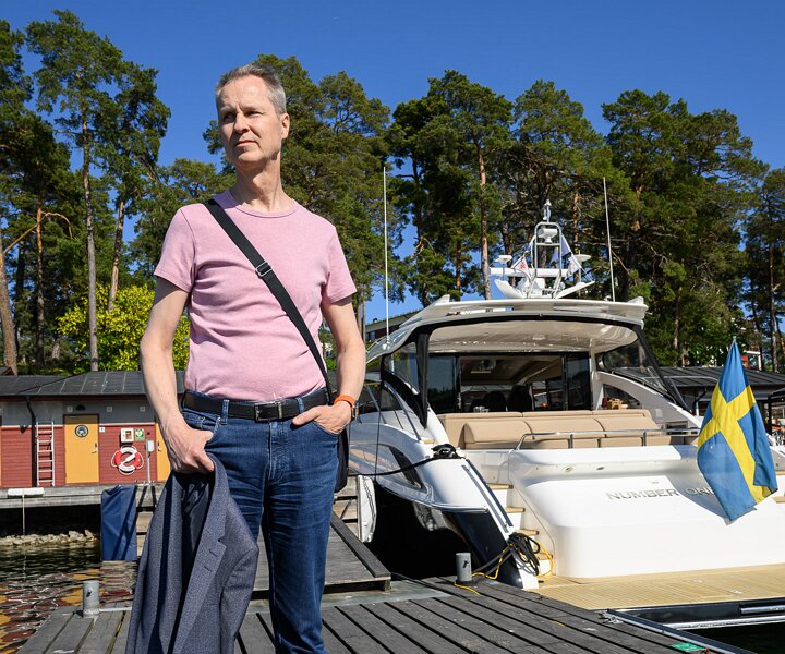 _DSC0087 Arto at Saltsjöbaden a sunny day in June.