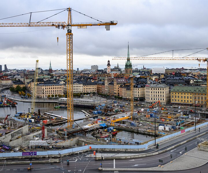 _DSC1321 View of Stockholm and the Slussen area with its construction works.