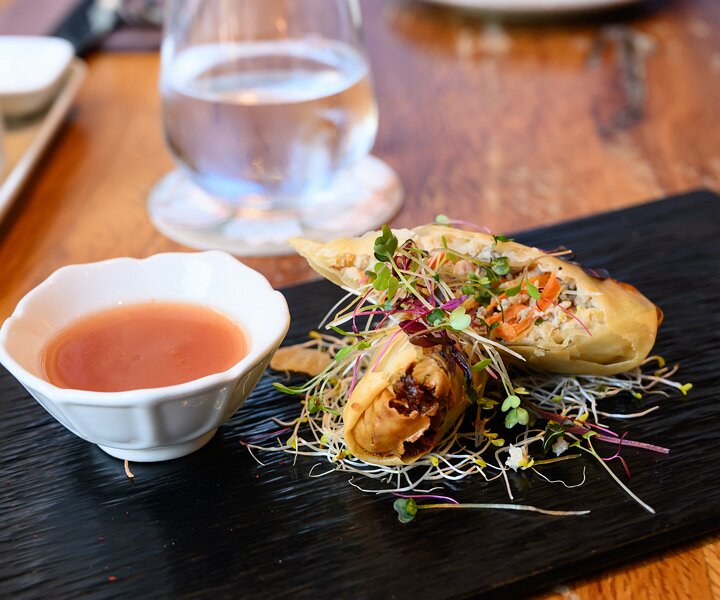_DSC1773 Delicious spring rolls at Bibap in Palma.